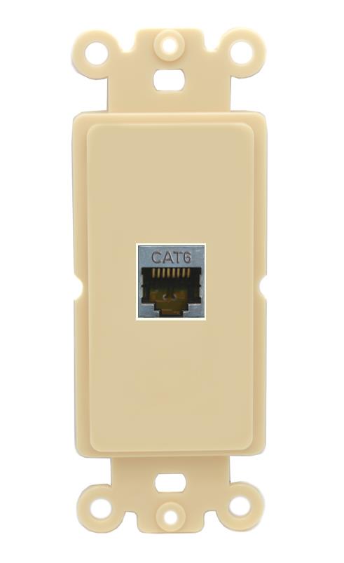 RiteAV CAT6-SHIELDED Wall Plate Rocker Module [Ivory]