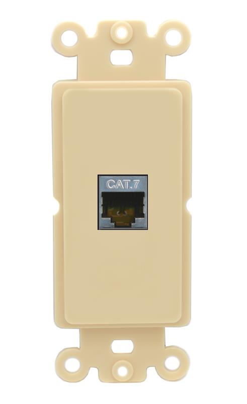 RiteAV CAT7 Wall Plate Rocker Module [Ivory]