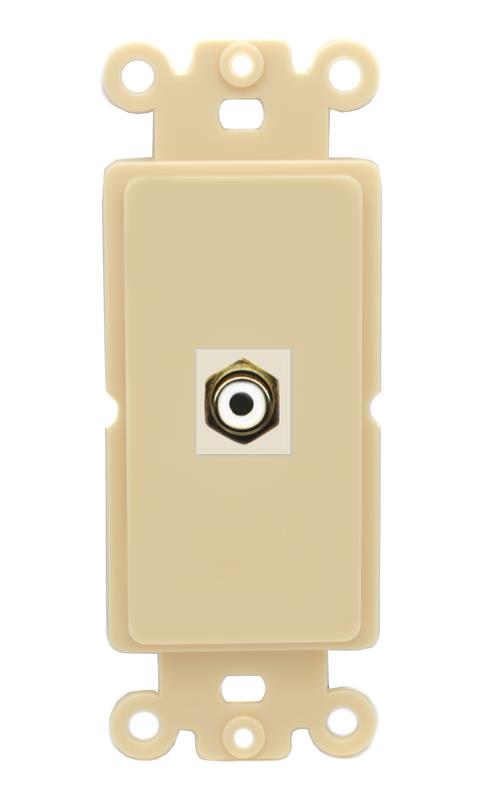 RiteAV RCA-WHITE Wall Plate Rocker Module [Ivory]