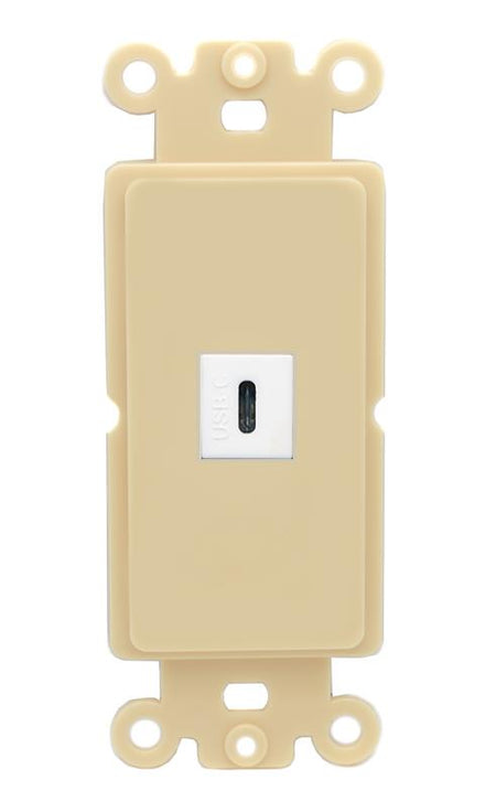 RiteAV USBC Wall Plate Rocker Module [Ivory]