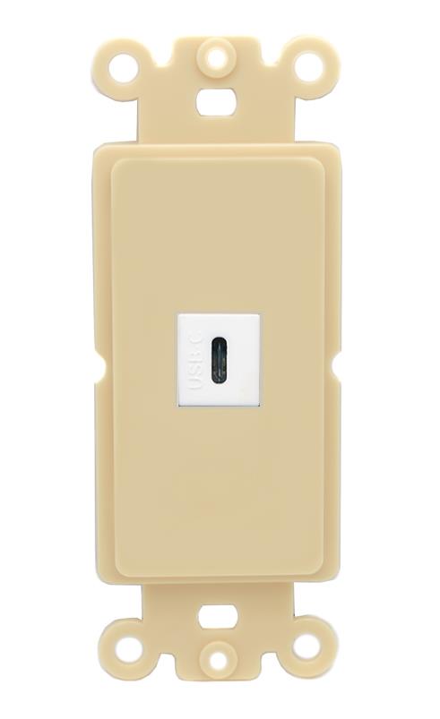 RiteAV USBC Wall Plate Rocker Module [Ivory]