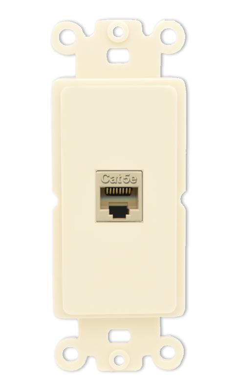 RiteAV CAT5E Wall Plate Rocker Module [Light Almond]