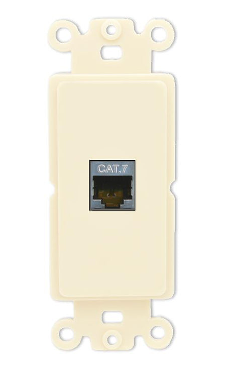 RiteAV CAT7 Wall Plate Rocker Module [Light Almond]