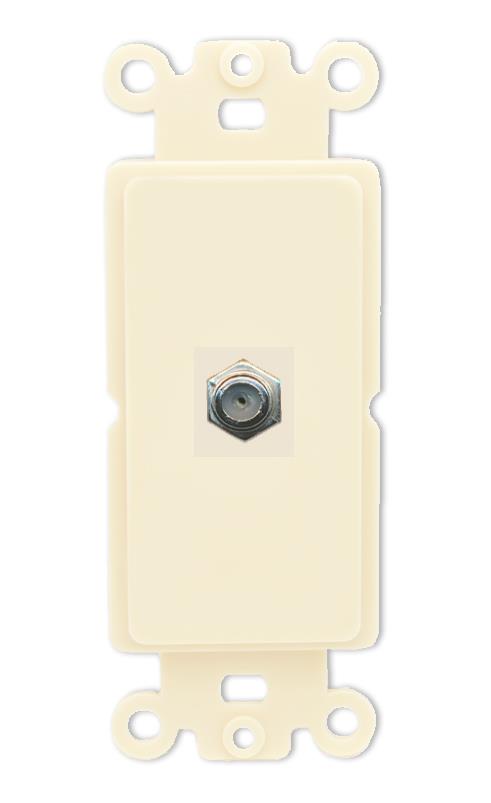 RiteAV COAX Wall Plate Rocker Module [Light Almond]