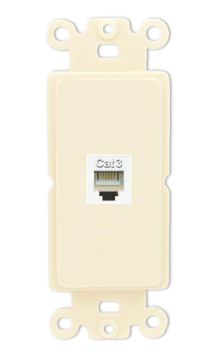 RiteAV PHONE Wall Plate Rocker Module [Light Almond]