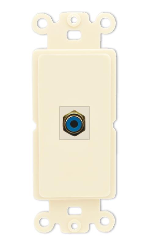 RiteAV RCA-BLUE Wall Plate Rocker Module [Light Almond]