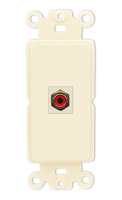 RiteAV RCA-RED Wall Plate Rocker Module [Light Almond]