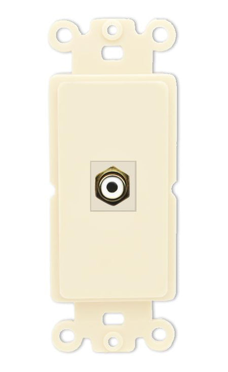 RiteAV RCA-WHITE Wall Plate Rocker Module [Light Almond]