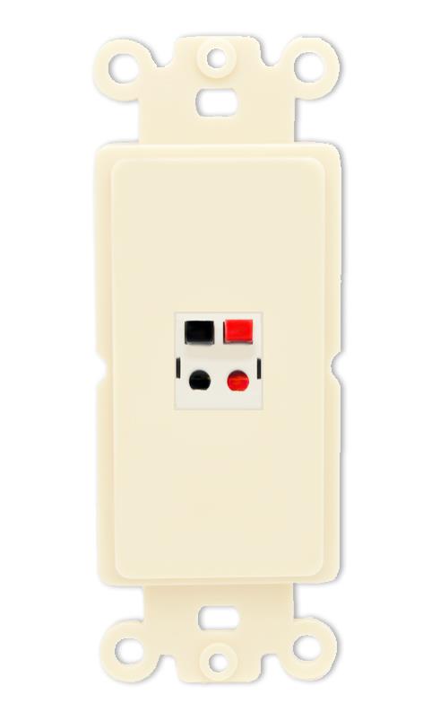 RiteAV SPEAKER Wall Plate Rocker Module [Light Almond]