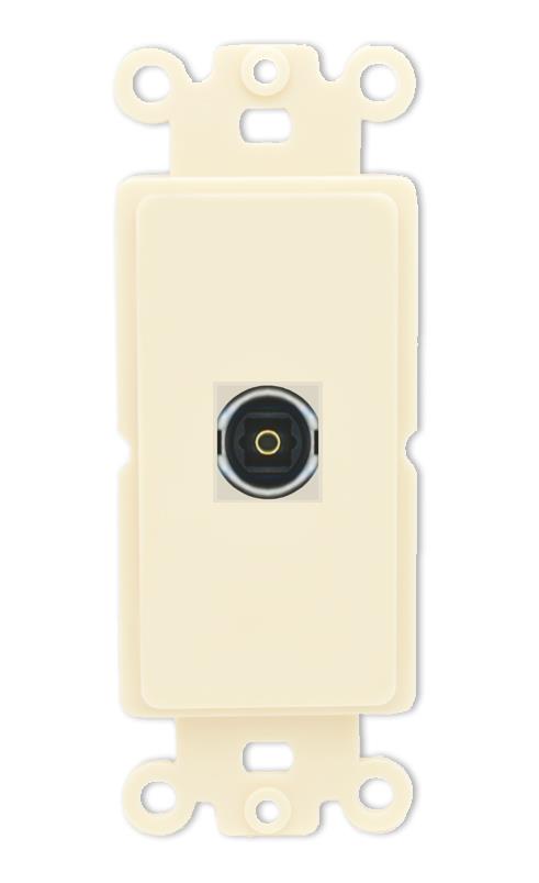 RiteAV TOSLINK Wall Plate Rocker Module [Light Almond]