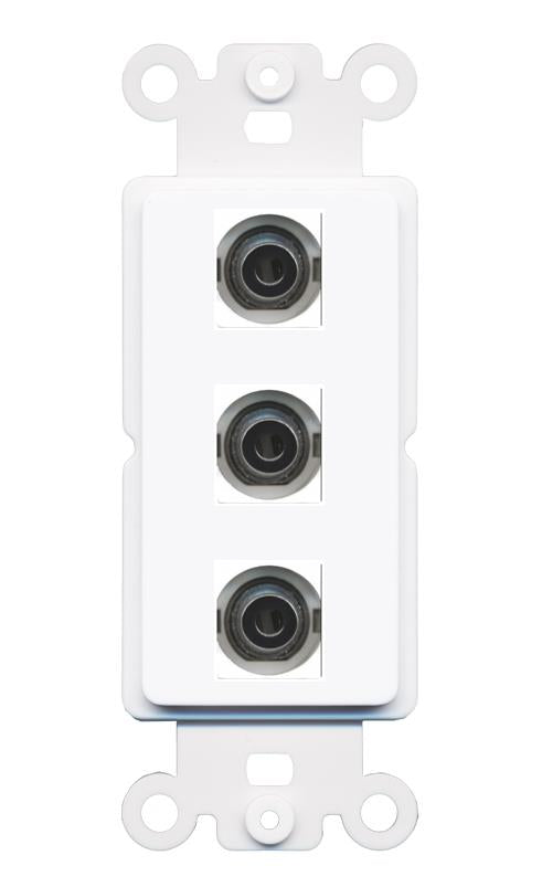 3 3.5mm Wall Plate [White]
