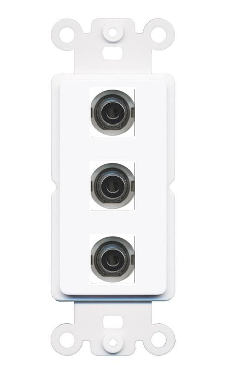 3 3.5mm Wall Plate [White]