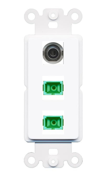 3.5mm 2 SC-APC-SX Wall Plate [White]