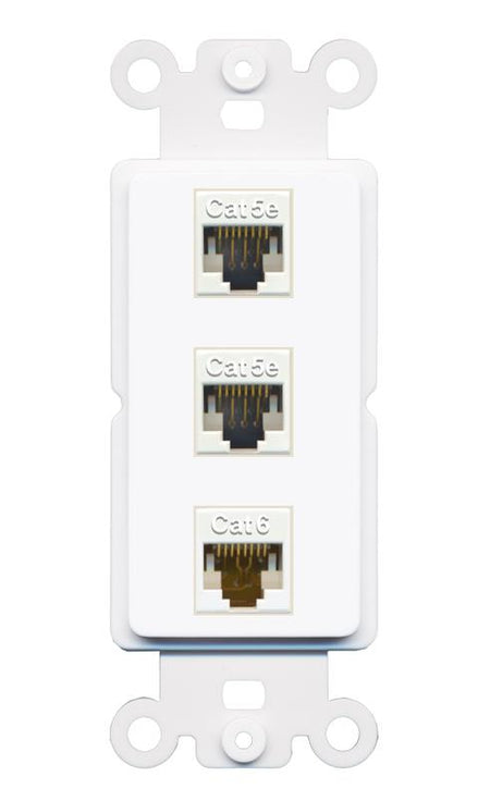 2 CAT5E CAT6 Wall Plate [White]