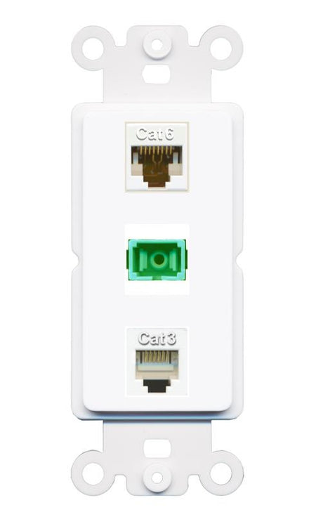 CAT6 PHONE SC-APC-SX Wall Plate [White]
