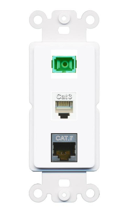 CAT7 PHONE SC-APC-SX Wall Plate [White]