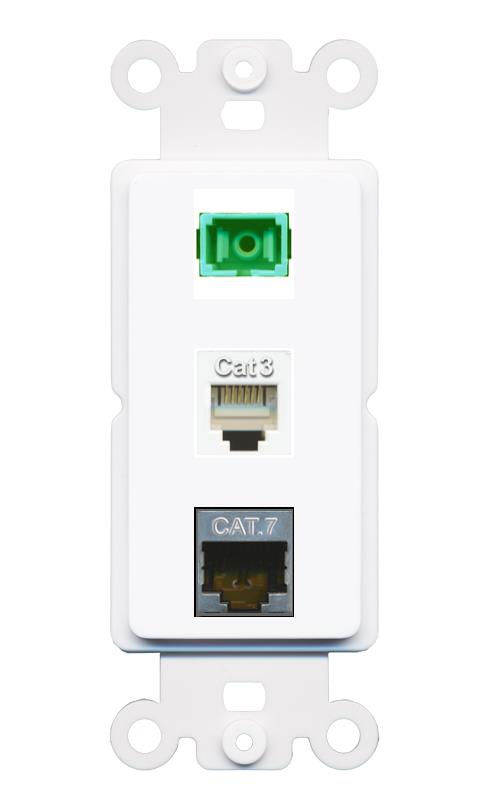 CAT7 PHONE SC-APC-SX Wall Plate [White]