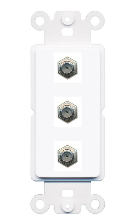 3 COAX Wall Plate [White]