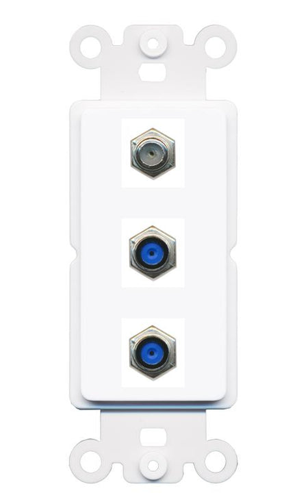 COAX 2 F81 Wall Plate [White]