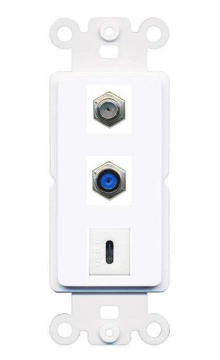 COAX F81 USBC Wall Plate [White]