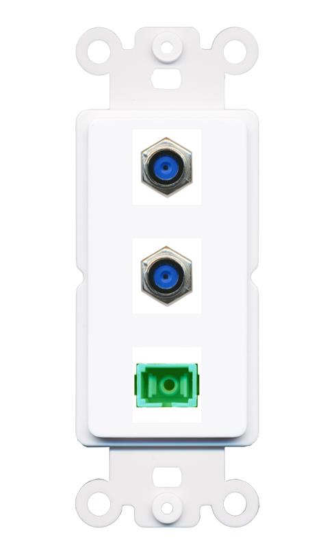 2 F81 SC-APC-SX Wall Plate [White]