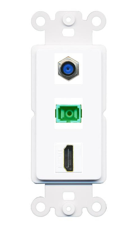 F81 HDMI SC-APC-SX Wall Plate [White]