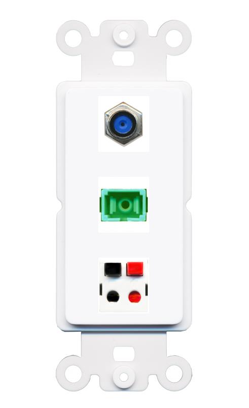 F81 SC-APC-SX SPEAKER Wall Plate [White]