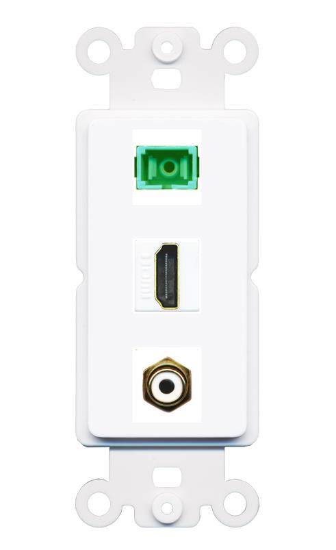 HDMI RCA-WHITE SC-APC-SX Wall Plate [White]