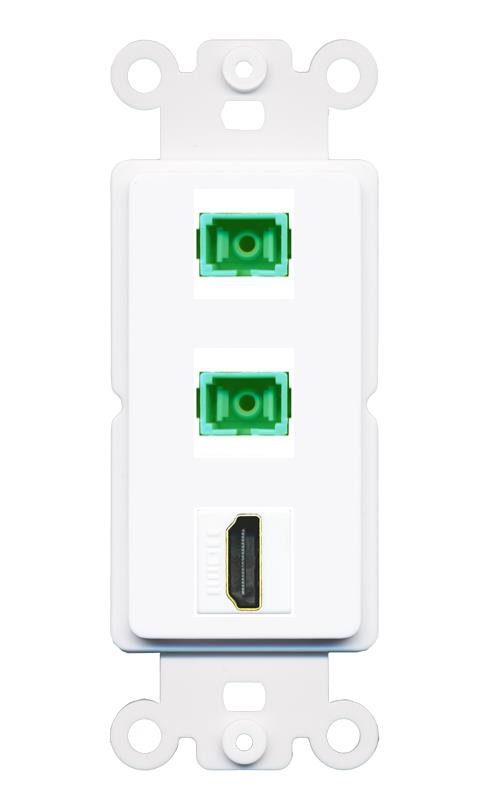 HDMI 2 SC-APC-SX Wall Plate [White]