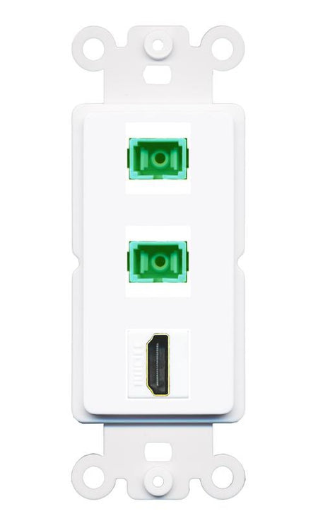 HDMI 2 SC-APC-SX Wall Plate [White]