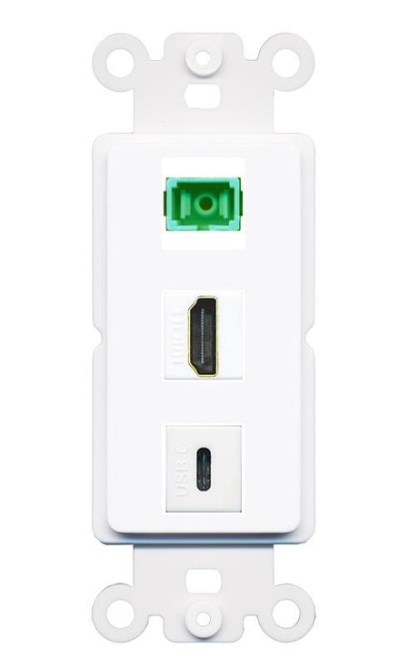 HDMI SC-APC-SX USBC Wall Plate [White]