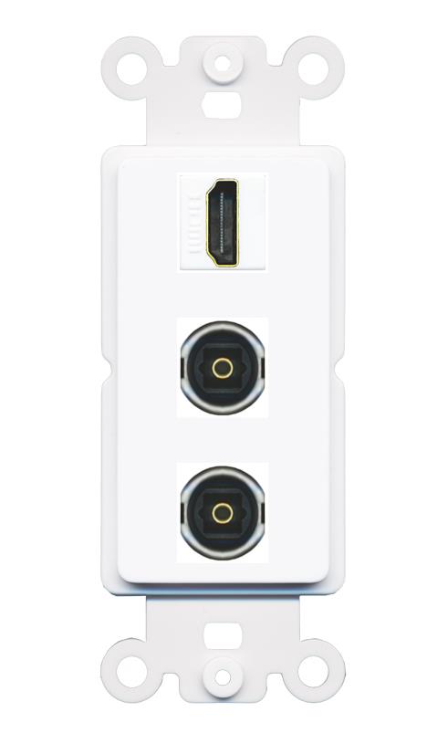 HDMI 2 TOSLINK Wall Plate [White]