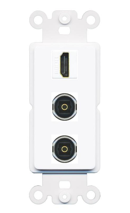 HDMI 2 TOSLINK Wall Plate [White]