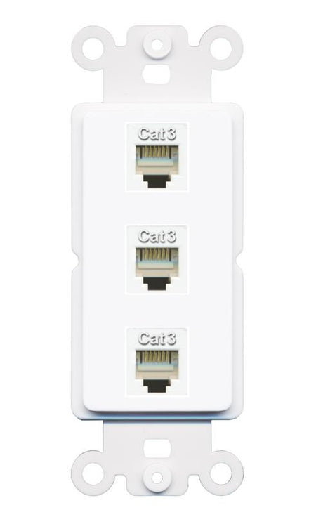 3 PHONE Wall Plate [White]