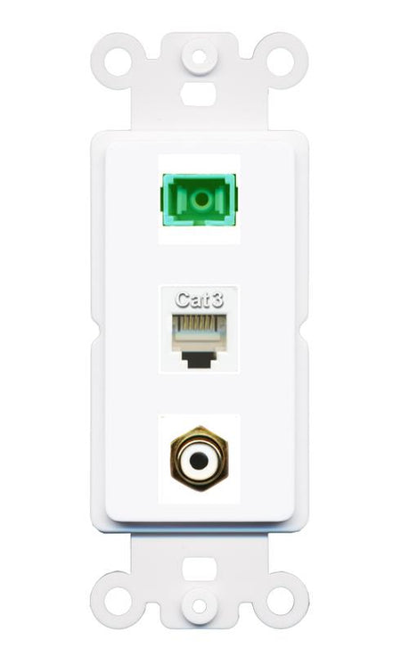 PHONE RCA-WHITE SC-APC-SX Wall Plate [White]