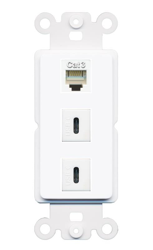 PHONE 2 USBC Wall Plate [White]