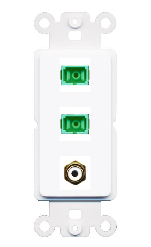 RCA-WHITE 2 SC-APC-SX Wall Plate [White]