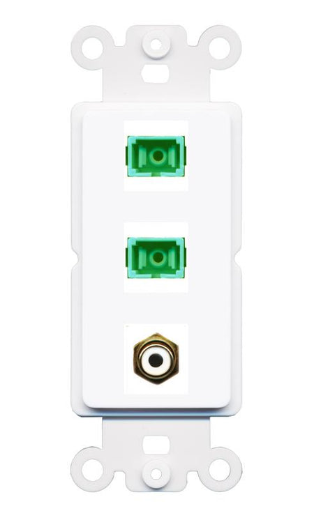 RCA-WHITE 2 SC-APC-SX Wall Plate [White]