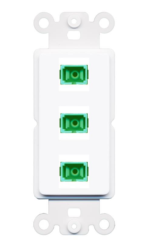 3 SC-APC-SX Wall Plate [White]