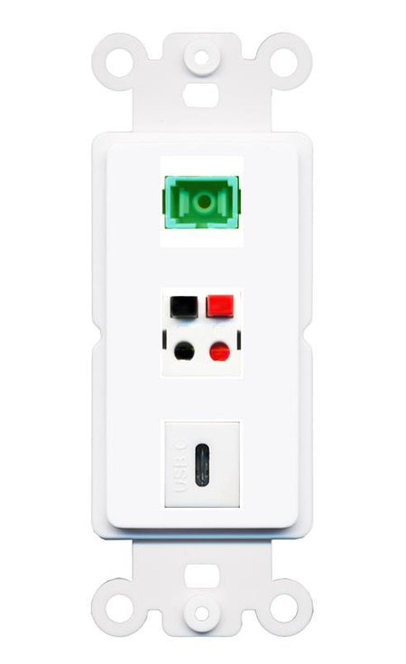 SC-APC-SX SPEAKER USBC Wall Plate [White]