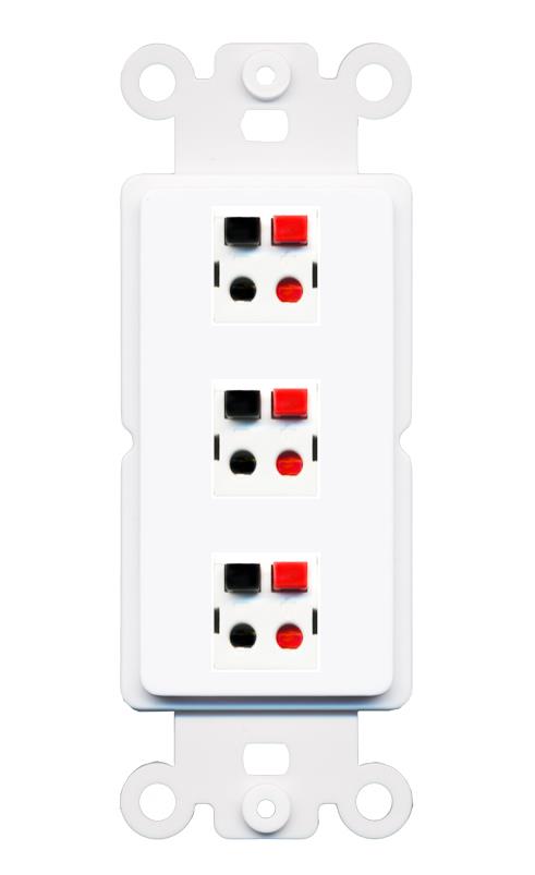 3 SPEAKER Wall Plate [White]