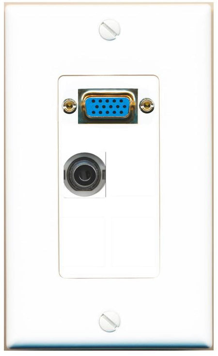 1 3.5mm Wall Plate [White]