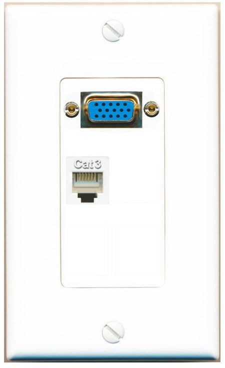 1 PHONE Wall Plate [White]