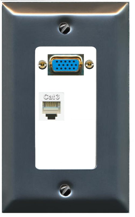 1 PHONE Wall Plate [White]