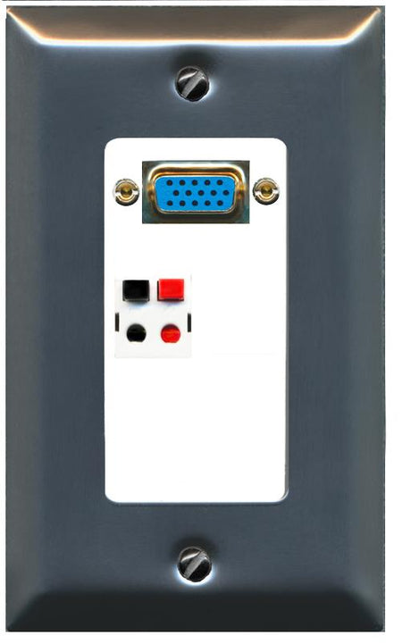 1 SPEAKER Wall Plate [White]