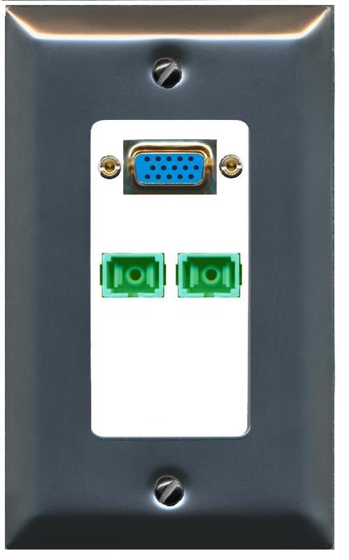 2 SC-APC-SX Wall Plate [White]
