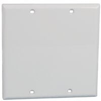 2 Gang Blank Thermoplastic Panel Wall Plate (GFCI), Beige