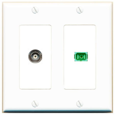 BNC SC-APC-SX Wall Plate [White]