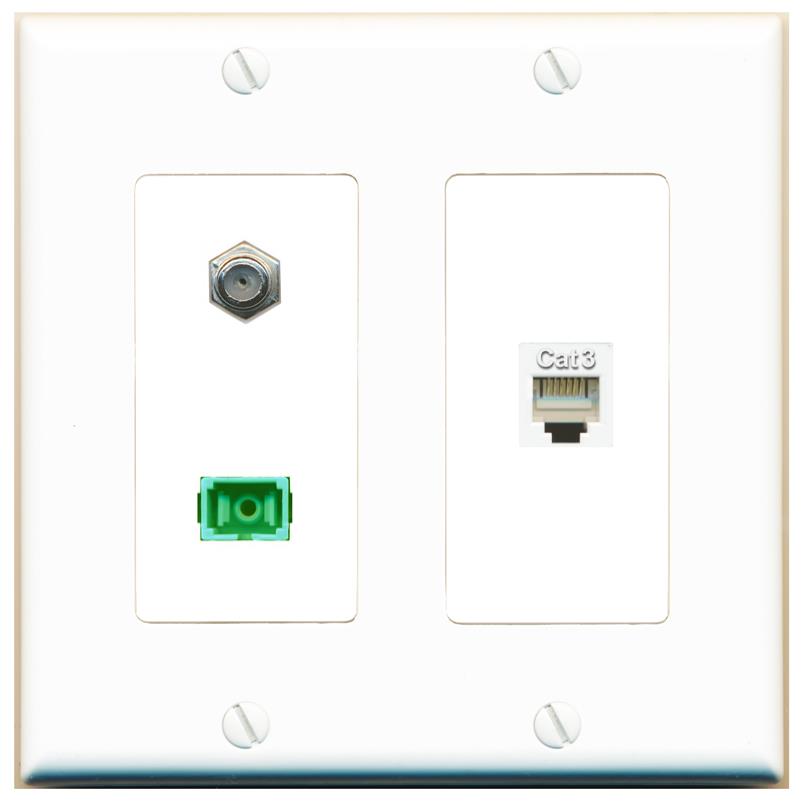 COAX PHONE SC-APC-SX Wall Plate [White]
