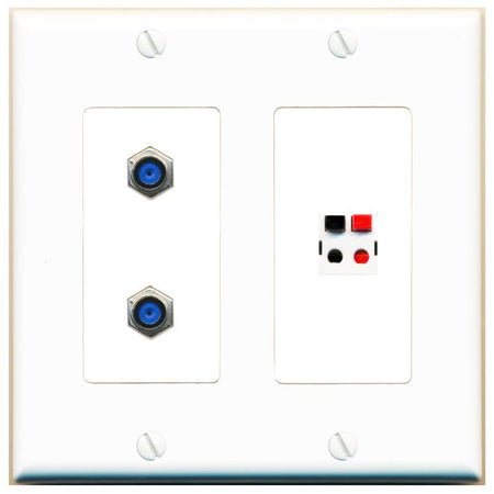 2 F81 SPEAKER Wall Plate [White]